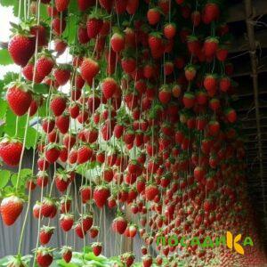 Клубника ампельная Анастасия купить по цене от 370р. в интернет-магазине «Посадика» с доставкой почтой в в Коряжмае и по всей России – [изображение №1].